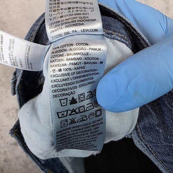 Levis 80s Mom Jeans Womens 30x30 Blue High Rise Tapered Leg Denim 100% Cotton - Picture 12 of 13